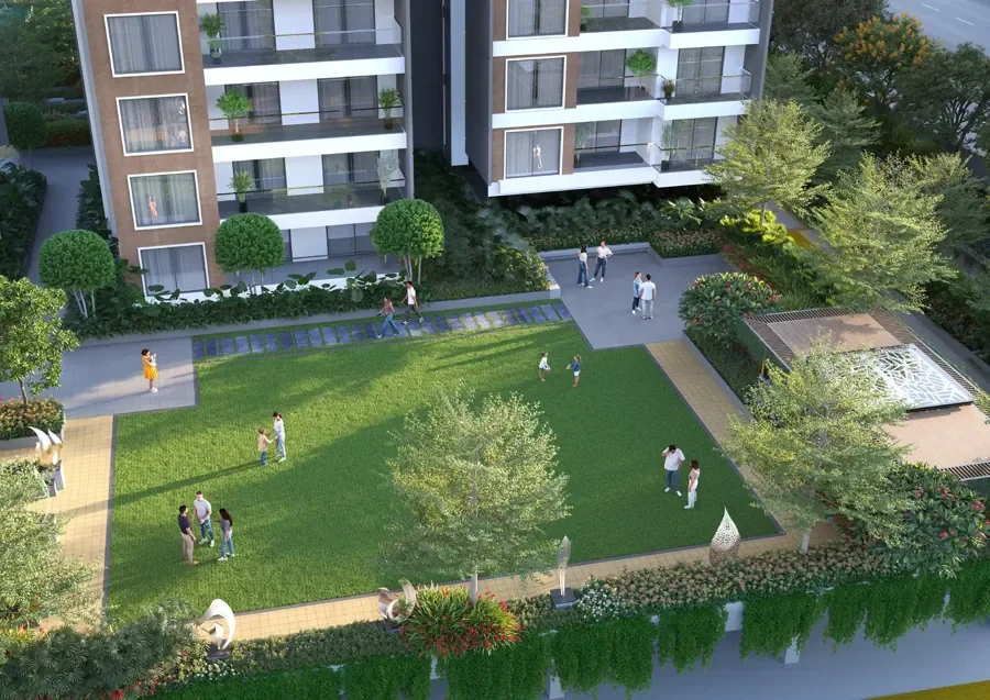 Amberstone Ventara central courtyard