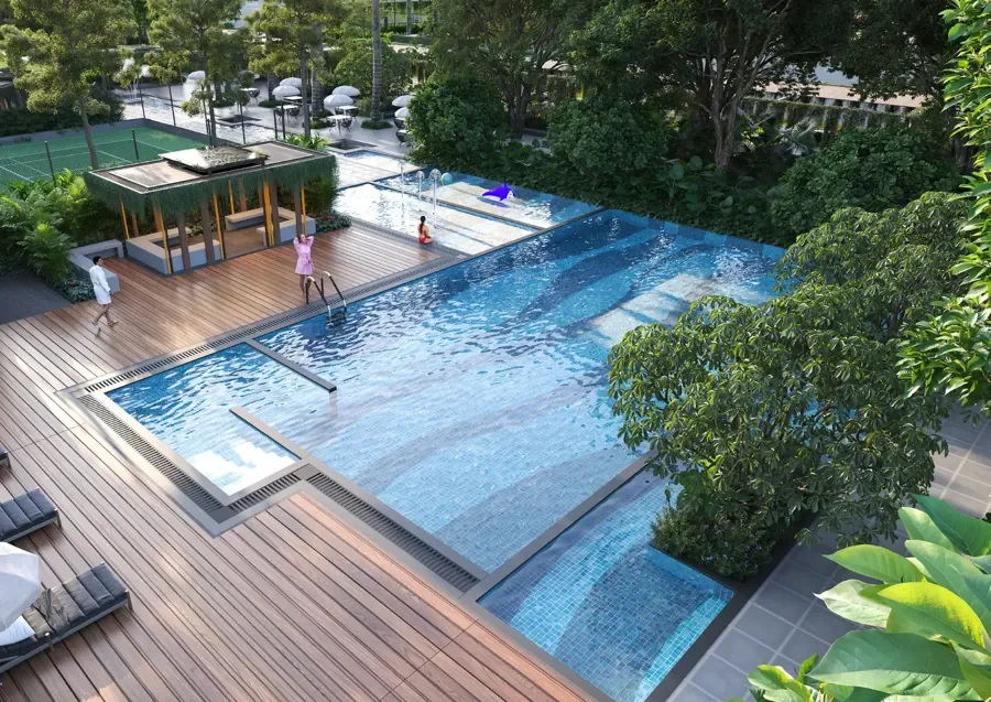 Amberstone Ventara pool deck