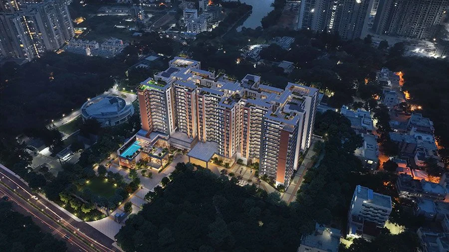 Brigade Avalon aerial view at night