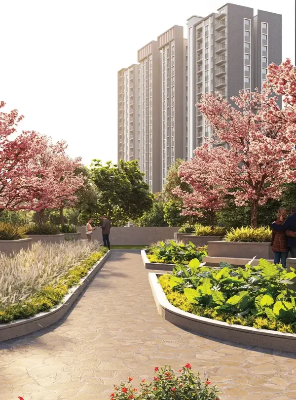 Brigade Calista landscaped walkway
