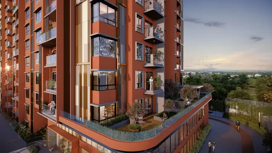 CKPC Heart of Harmony balconies and podium garden