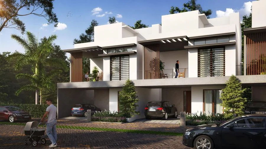 Mana Daintree villa row with car porches