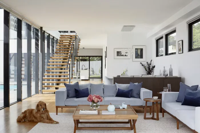 Mana Skanda living area with staircase