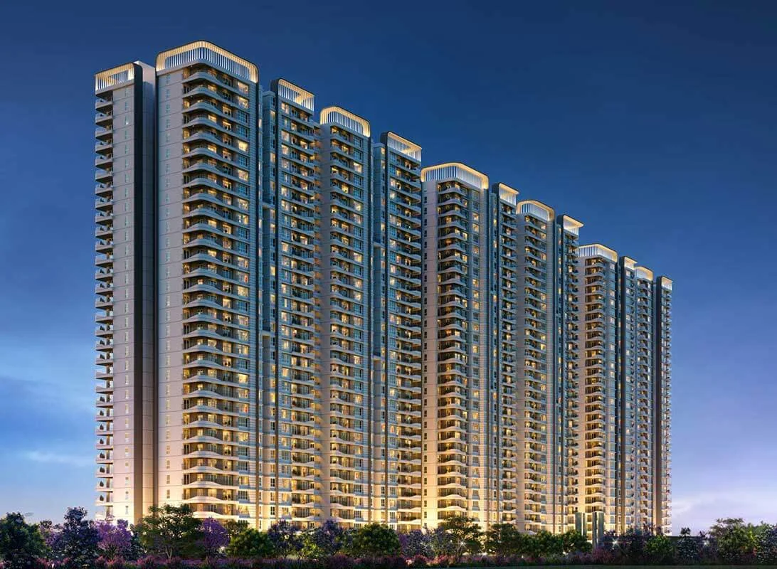 Nambiar District 25 towers at night