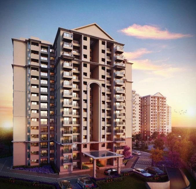 Ramky Lumina tower at sunset