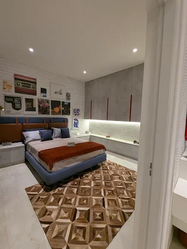 Sattva Songbird sample flat second bedroom
