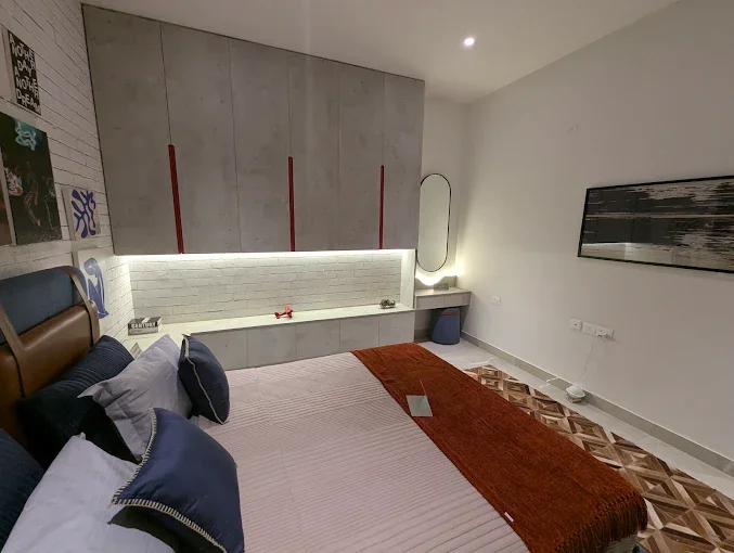 Sattva Songbird sample flat bedroom