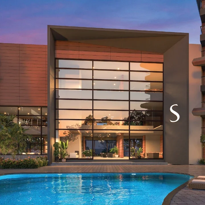Sobha Altair clubhouse and pool
