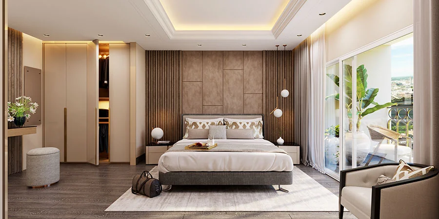 Sobha Ayana at Dream Acres master bedroom