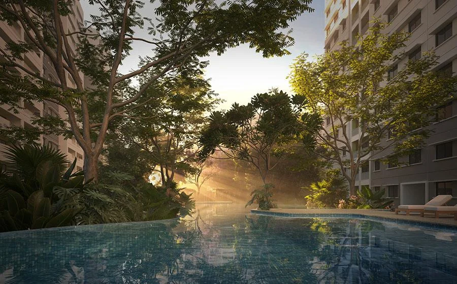 Sobha Ayana at Dream Acres pool